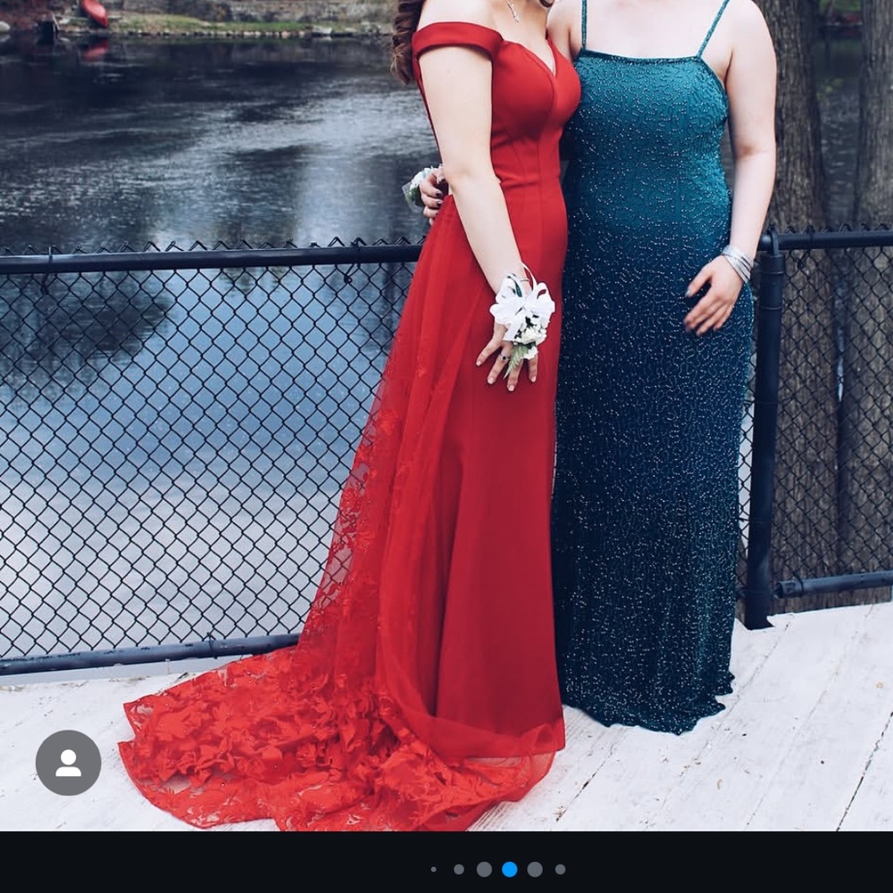 Elegant Red Evening Gown